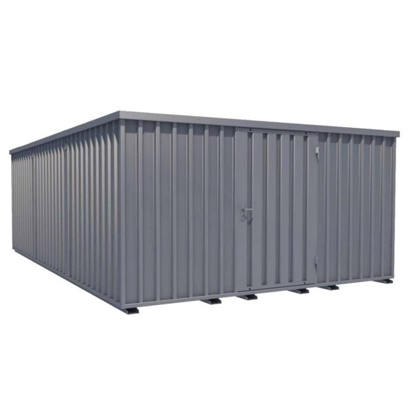 Conteneur de stockage de pneus XXL  H 2445 x L 4100 x P 6300 mm  Porte à un vantail en façade