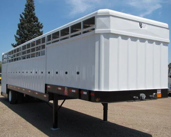 Remorque à bétail 2025 essieu simple longueur 38 pi