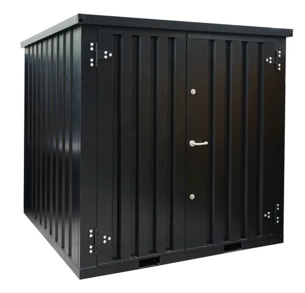 Conteneur de stockage 2 x 2 mètres – avec double porte